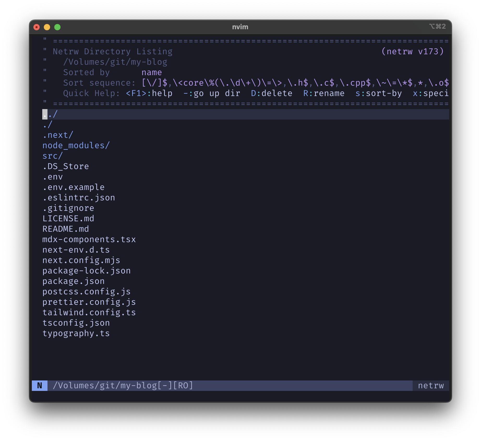 Vim in explorer mode